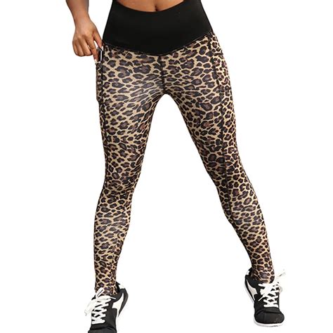 Aliexpress Buy Klv Women Leopard Leggings Fitness Sports Gym