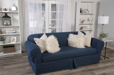 Washed Denim 2 Piece Sofa Or Loveseat Or Chair The Slipcover Company