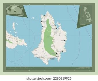 Catanduanes Province Philippines Open Street Map Stock Illustration ...