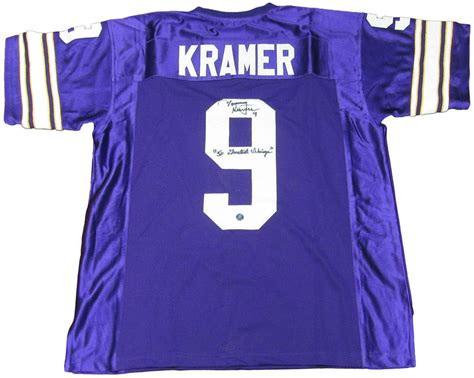 Tommy Kramer Signed Autographed Minnesota Vikings Football Jersey (JSA ...