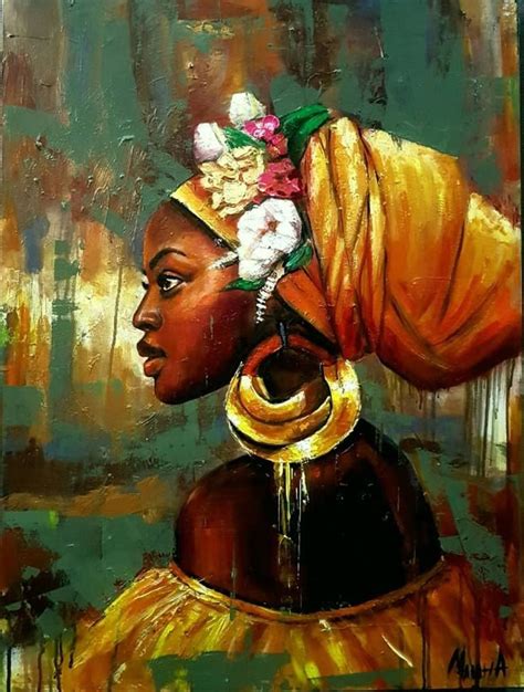 African Woman Painting In African Women Painting African Art