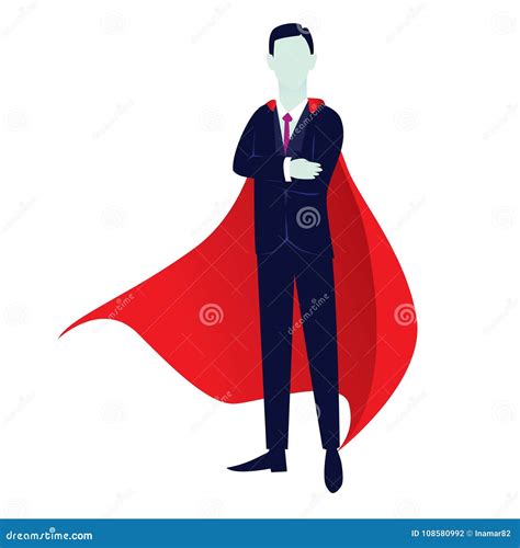 Super Businessman Stock Vector Illustration Of Courage 108580992