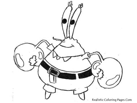 Spongebob Mr Krabs Coloring Pages Clip Art Library