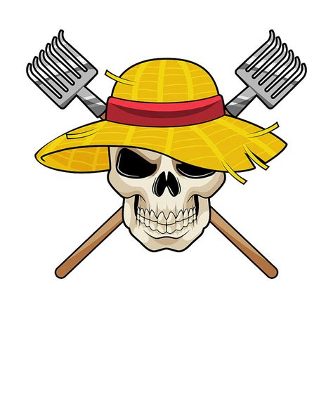 Skull With Hat As Farmer With Rake Painting By Markus Schnabel Pixels