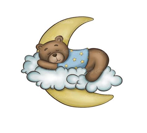 A Teddy Bear Sleeping On The Moon