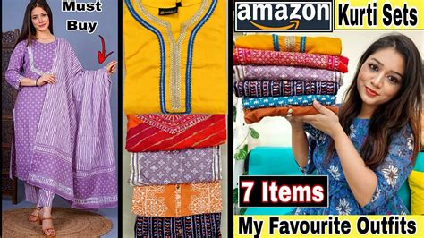 🌻amazon Kurtikurta Set Haul Starting Rs399 😀 Partywear Kurti Haul