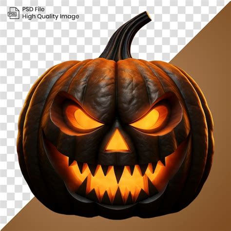 Spooky Carved Halloween Pumpkin Premium Ai Generated Psd