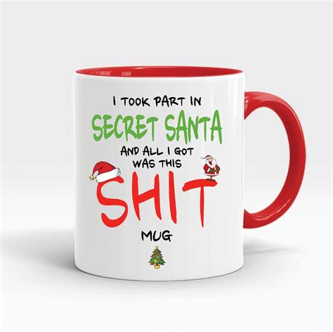 Secret Santa Mug Funny Work T Funny Christmas T Coworker T Secret Santa For Work