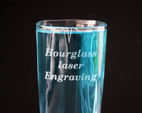 Glass Laser Engraving - Hourglass Engraving