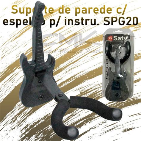 Suporte De Parede Espelho P Violão Guitarra Saty Spg20 Frete grátis