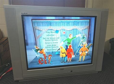 Vintage Rca F T Truflat Screen Crt Tv Retro Gaming Television S