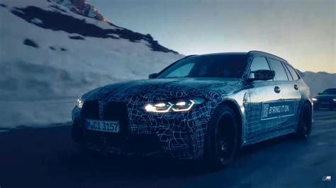 BMW publică un nou teaser cu viitorul model de performanță M3 Touring