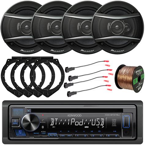 Kenwood Bluetooth USB AUX AM/FM Stereo CD Player Receiver, Pioneer 6.5 ...