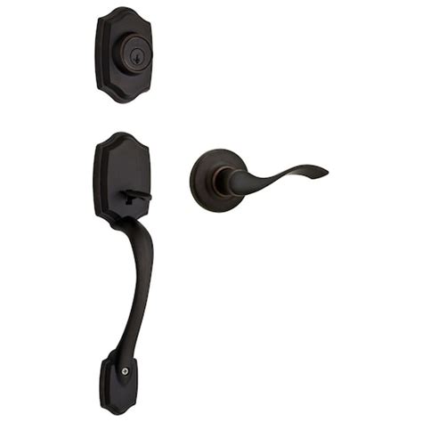 Weiser Katella Venetian Bronze Exterior Door Handle Entry Door Lock With Key The Home Depot Canada