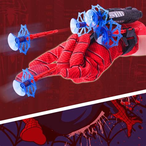 Spider Man Web Shooters Glove Toys Soft Bullet Gun Action Figure