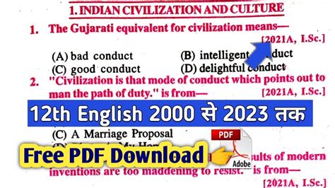 Th Class English Chapter Vvi Objective Question Answer Class