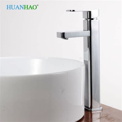 Single Handle Contemporary Bathroom Lavatory Vanity Vessel Sink Faucet Tall Chrome Affiliate