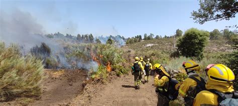 El incendio de Valencia de Alcántara mantiene una evolución favorable