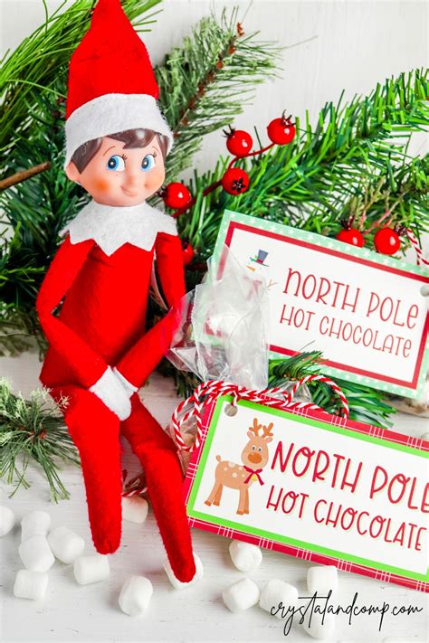 Elf Hot Chocolate Printable Crystalandcomp