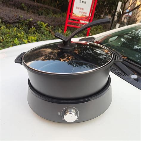 Amazon Food Party Hot Pot Electric Separable Shabu Shabu Pot With Divider Hotpot Pot