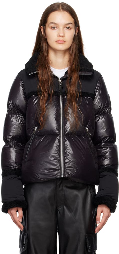 Black Miya Down Jacket By MACKAGE On Sale