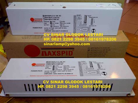 Lampu Emergency Exit Emergency Power Pack Maxpid For 4 Pin Pl Plc