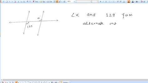 Solved Below Are Two Parallel Lines With A Third Line Intersecting Them Angle Relationships