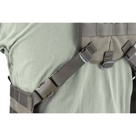 Split Front Chest Rig with MOLLE system for individual outfitting