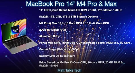 Apple MacBook Pro M4 what specifications can we expect? - Geeky Gadgets