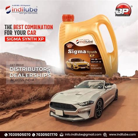 Indilube W Fully Synthetic Automotive Engine Oil Can Of L At