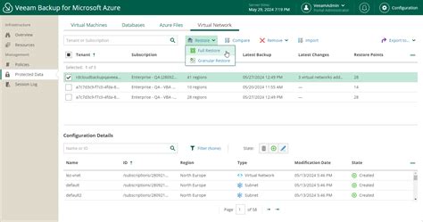 Step 1 Launch Virtual Network Restore Wizard Veeam Backup For