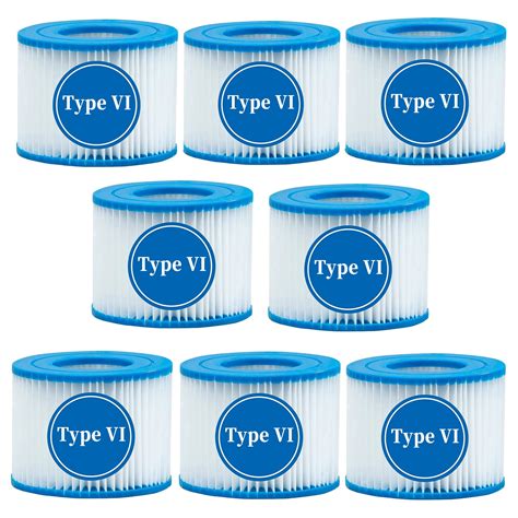 FRTDNE Type VI Spa Filter And Hot Tub Filter Replacement Cartridge For Coleman 8 Pack 4 2 X 4
