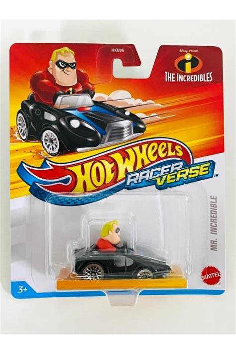 Hot Wheels Racerverse Tekli Karakter Araçlar Mr Incredible İnanılmaz Aile HKB86 HKC05