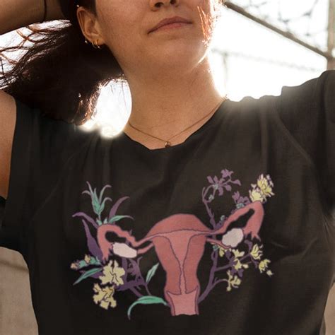 Feminist Shirt Floral Uterus Reproductive Justice Tee Love Etsy