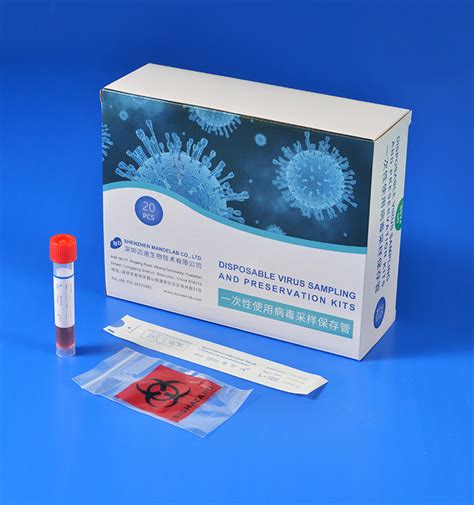 Nasopharyngeal Throat Bucual Flocked Test Swab With Viral Transport