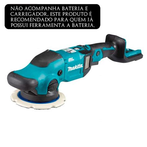 Lixadeira Politriz Roto Orbital Bateria V Makita Dpo Z