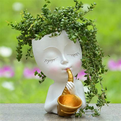 Amazon Sax Face Planter Face Planters Pots Head Planter Face