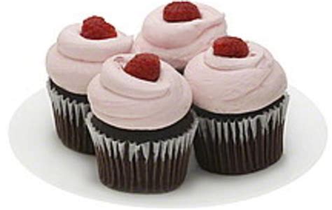 Safeway Gourmet, Raspberry Rhapsody Cupcakes - 4 ea, Nutrition ...