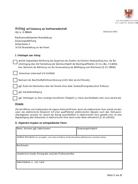 Ausfüllbar Online Merkblatt fr den Antrag auf Zulassung zur Fax