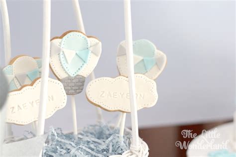 Kara S Party Ideas Blue And White Hot Air Balloon Birthday Party Kara S Party Ideas