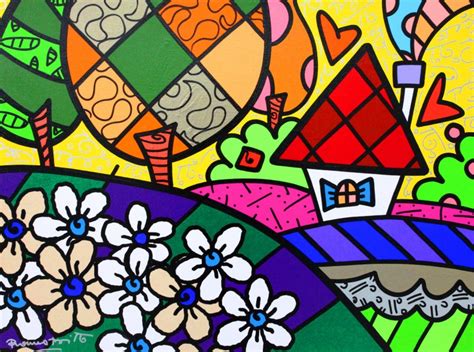 Telas Do Romero Britto Para Colorir Obras De Romero CF5