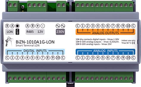 BiZN 1010A2G LON MIRA Dispositivo Di I O LonWorks