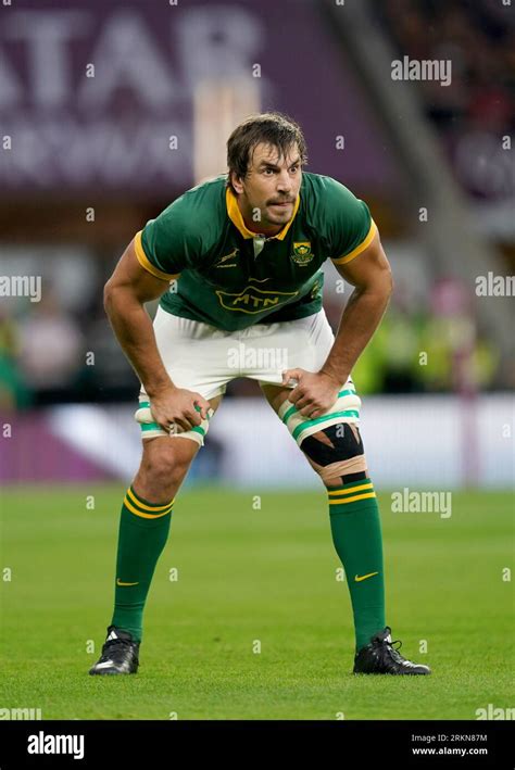 South Africas Eben Etzebeth Looks On During The International Match At