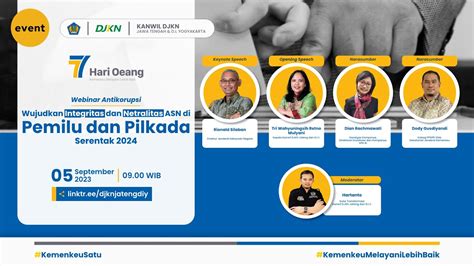 Webinar Antikorupsi Wujudkan Integritas Dan Netralitas Asn Di Pemilu