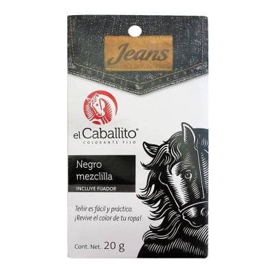 Colorante Para Telas El Caballito Negro Mezclilla 20 G Walmart