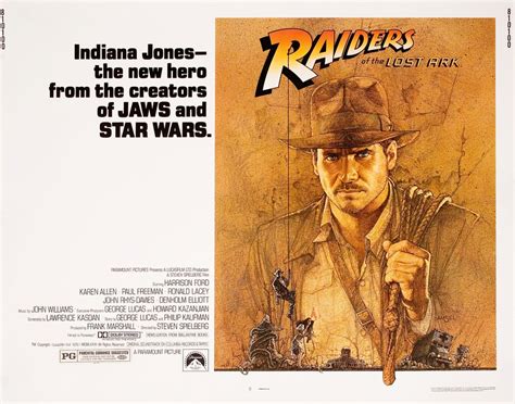 Raiders of the Lost Ark Original 1981 U.S. Half Sheet Movie Poster ...