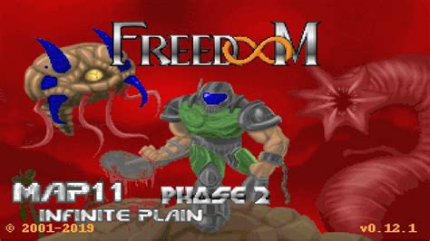 FreeDoom Phase 2 Map11 Infinite Plain 100 Crispy Doom YouTube