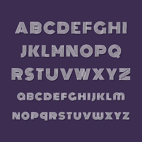 Lined Font Vector Art, Icons, and Graphics for Free Download