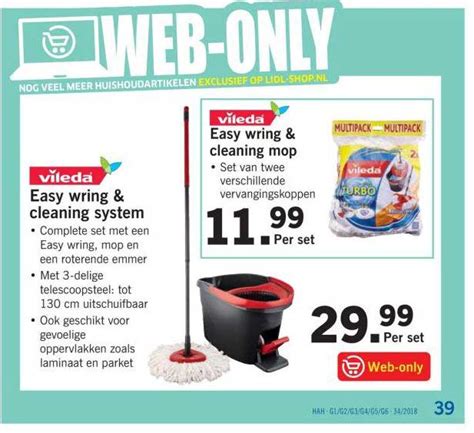 Vileda Easy Wring Cleaning System Aanbieding Bij Lidl Folders Nl