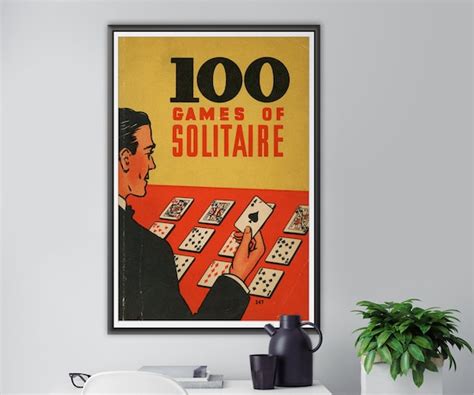 1939 SOLITAIRE Card Game POSTER up to 24 X 36 - Etsy